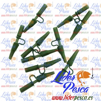 MONTAJE HEAVY DUTY LEAD CLIPS COLOR VERDE 10 Unid. JP